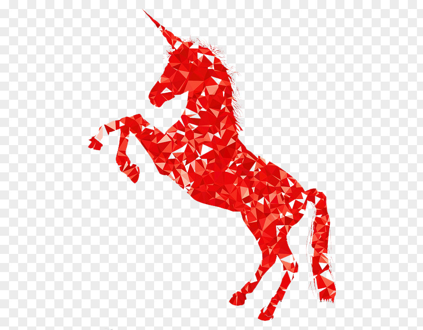 Red Colorful Unicorn T-shirt The Lady And Spreadshirt PNG