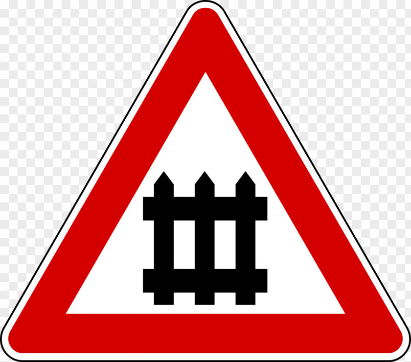 Road Level Crossing Traffic Sign Warning Vector Graphics Royalty-free PNG