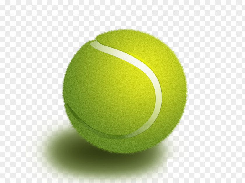 There Textured 3D Tennis Ball Green PNG