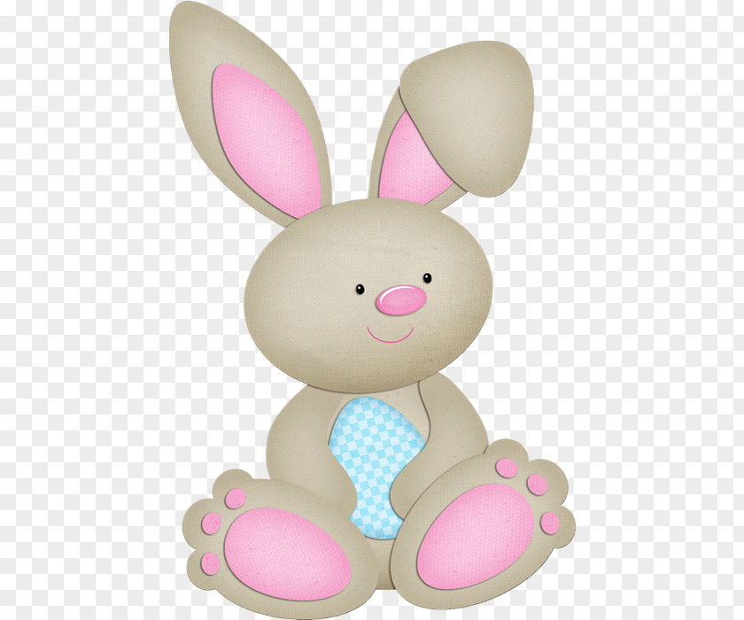 Happy Easter Day European Rabbit Bunny Baby Shower PNG