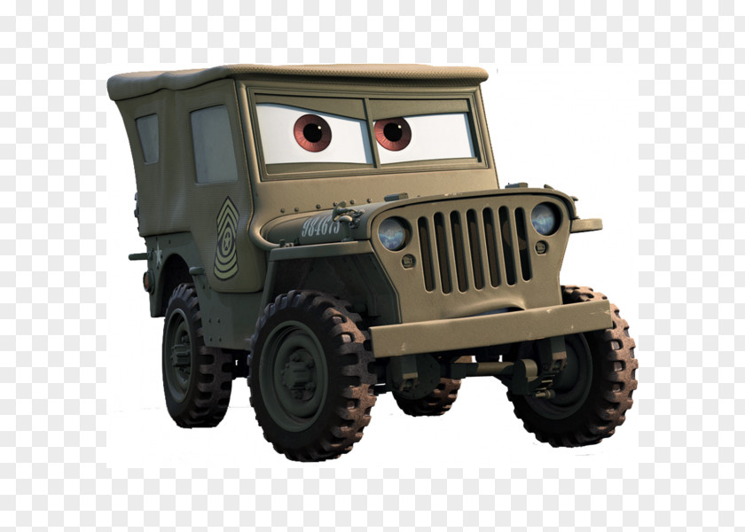 Jeep Willys MB Car Sarge Mater PNG