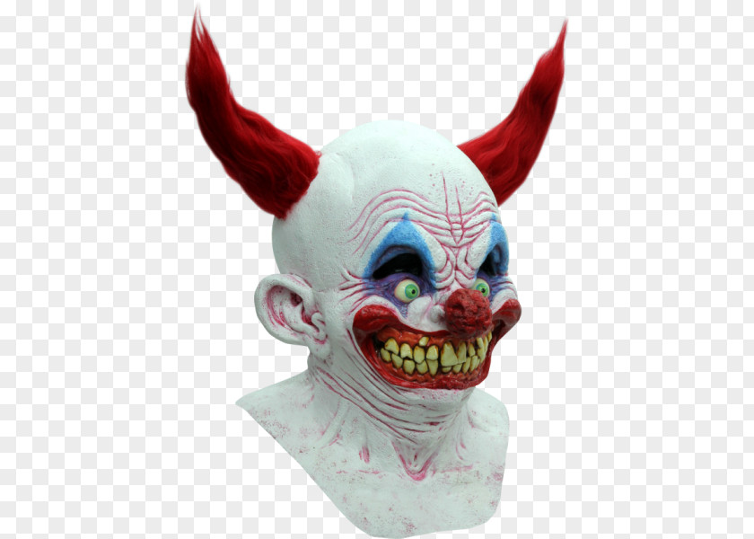 Krusty The Clown Evil Latex Mask Costume PNG