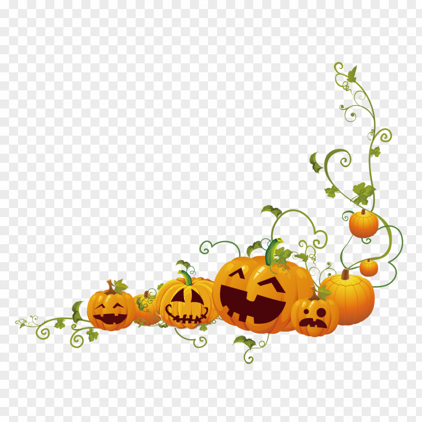 Creative Halloween Pumpkin Jack-o'-lantern Clip Art PNG