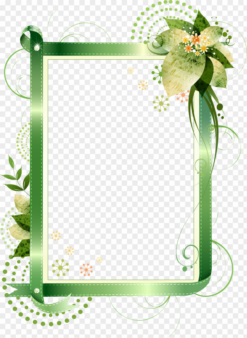 Flower Rectangle Frame Floral PNG