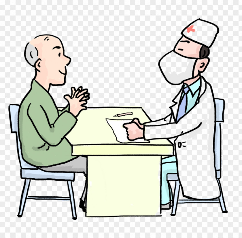 Gesture Sitting Patient Cartoon PNG