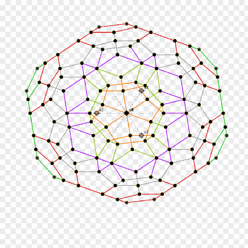 Line Symmetry Point Pattern PNG