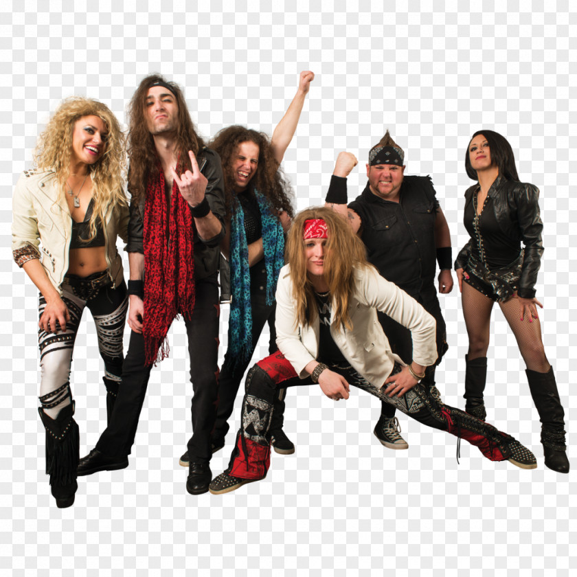 Rock Band The Vogue Hairbangers Ball Concert Ticket Glam Metal PNG