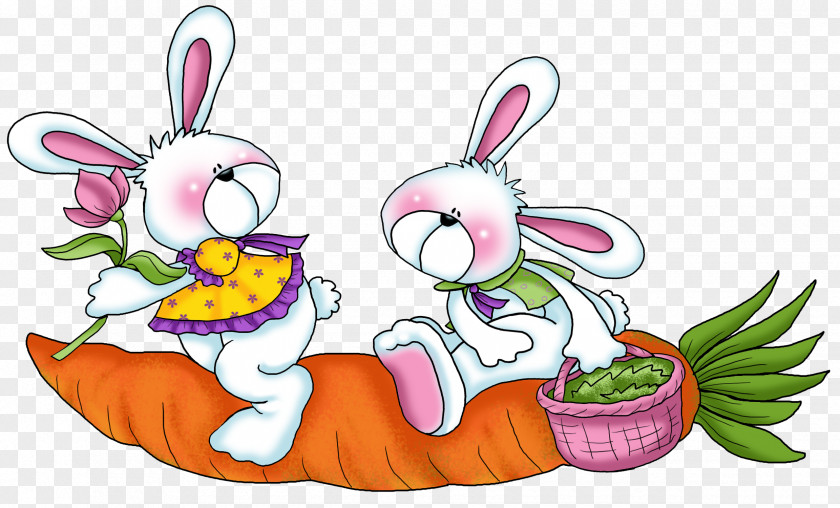 Easter Bunny Phrase Happiness Love PNG