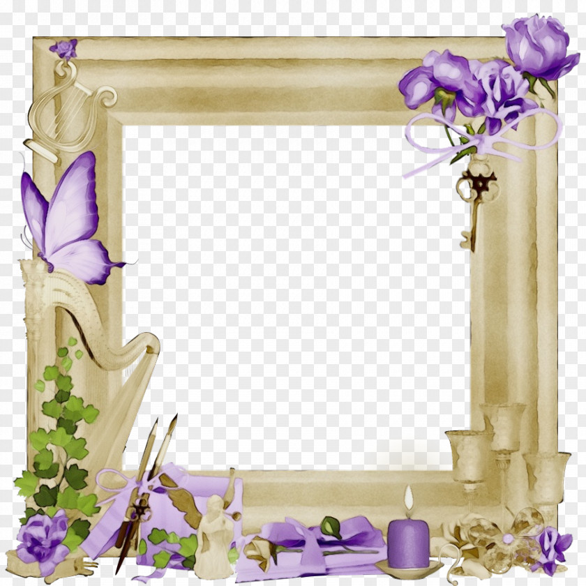 Plant Interior Design Floral Background Frame PNG