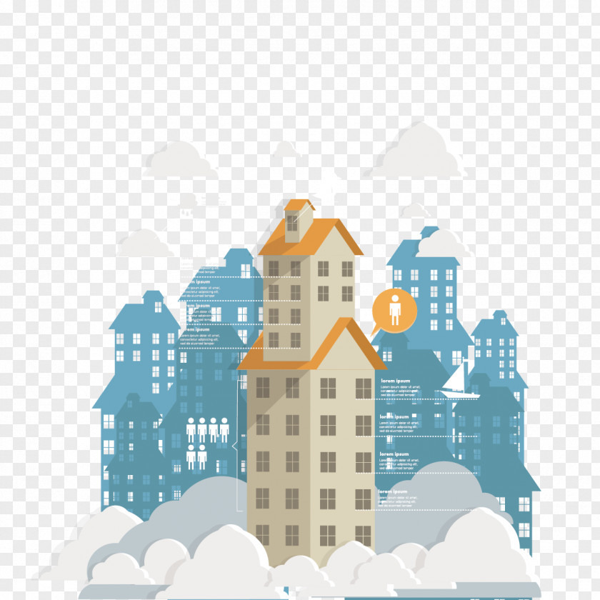 Real Estate Building Infographic Icon PNG