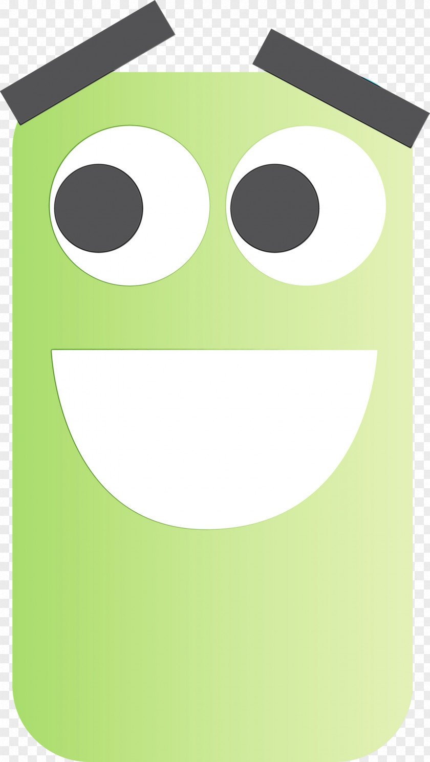 Smiley Green Font Cartoon Line PNG