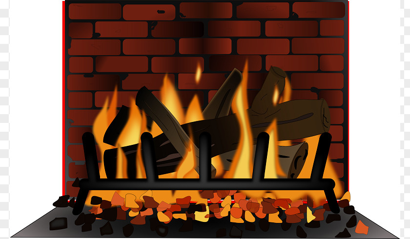 Wood-Burning Fireplace Cliparts Mantel Brick Clip Art PNG