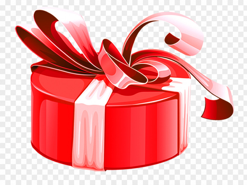 Cartoon Red Gift Box Birthday Gratis PNG