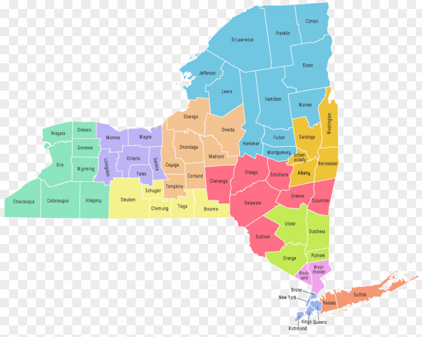 Map New York PNG