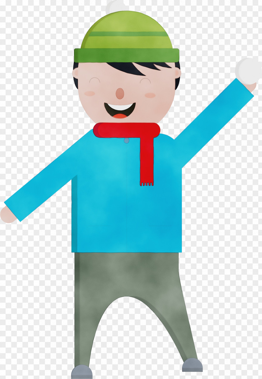 Animation Standing Boy Green Character Headgear Line PNG