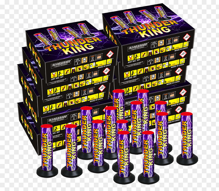 Crown Jewels Thunderking Fireworks Knalvuurwerk Black Powder Mortar PNG