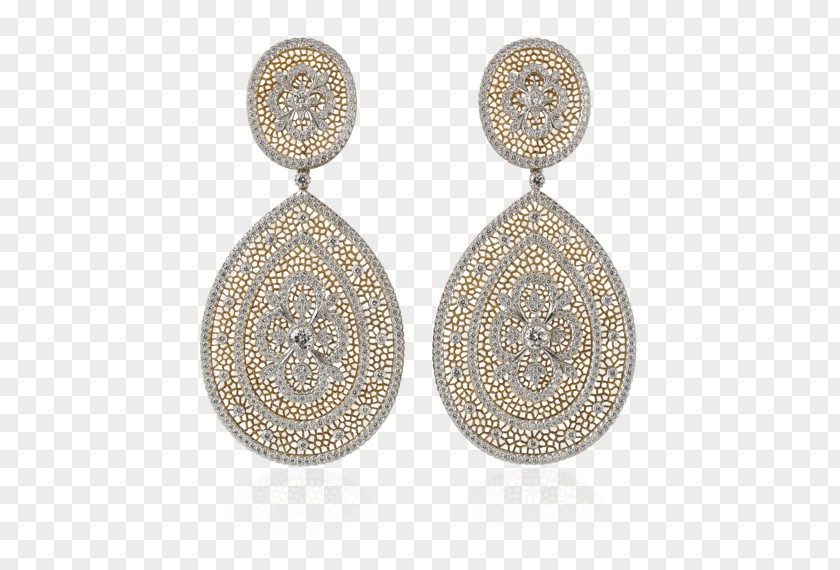 Jewellery Earring Buccellati Diamond Lace PNG