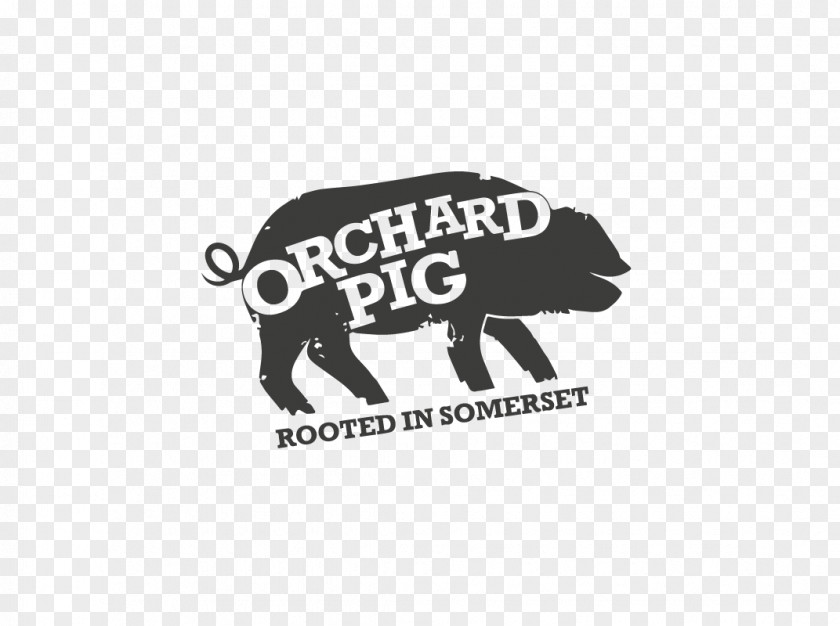 Logo Apple Cider Orchard Pig Charmer Font PNG