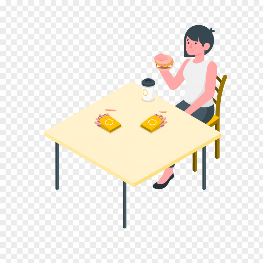 Table Chair Cartoon Entertainment Drawing PNG