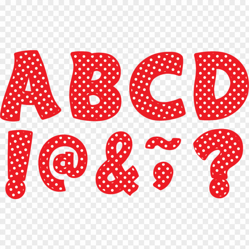Alphabet In Polka Dots Dot Teacher Dry-Erase Boards Font PNG