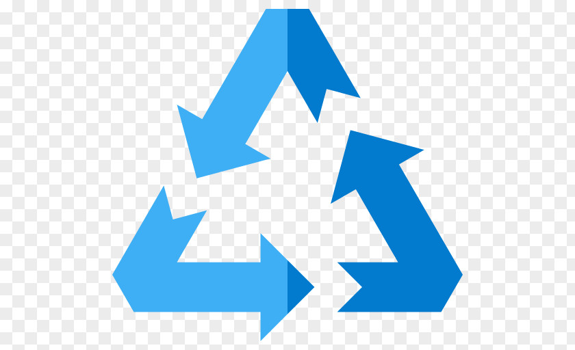 Arrow Curved Recycling Symbol Waste Bin Paper PNG