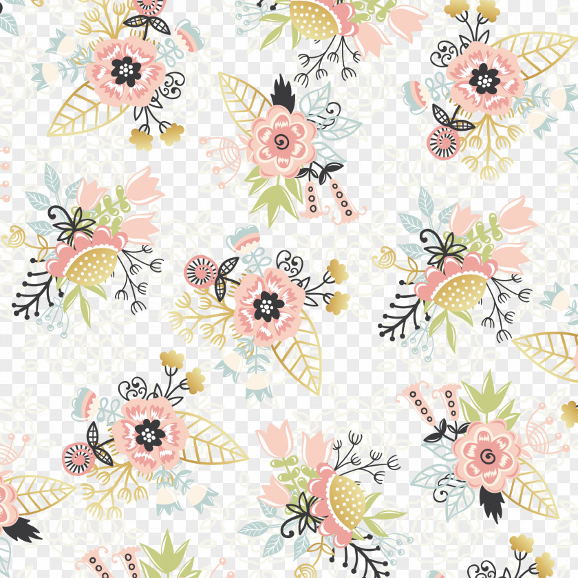 Colored Floral Background Design Flower PNG