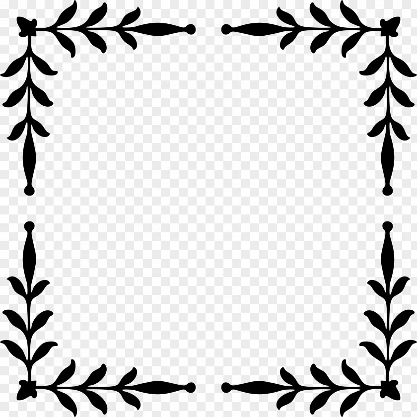 Corner Border Leaf Clip Art PNG