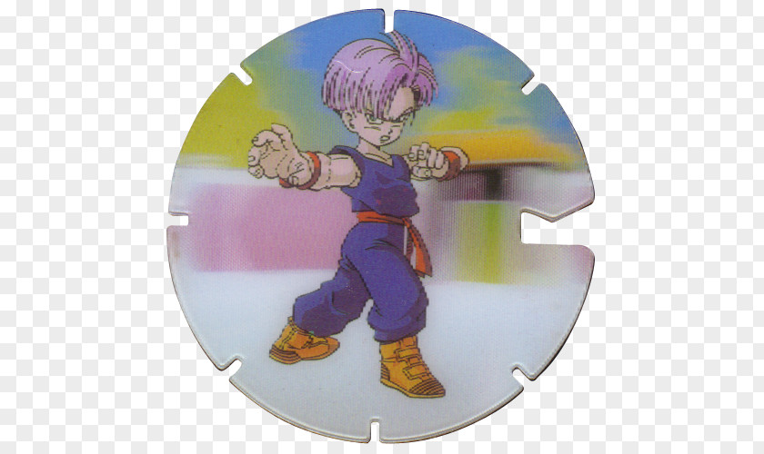 Dragon Ball Tazos Trunks Milk Caps Matutano PNG