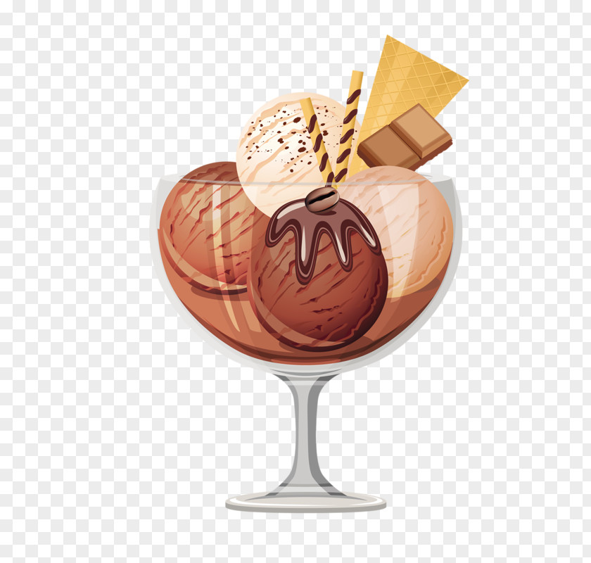 Ice Cream Cones Sundae Chocolate PNG