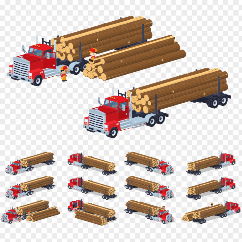 Timber Transport Trucks Car Truck Wood Illustration PNG