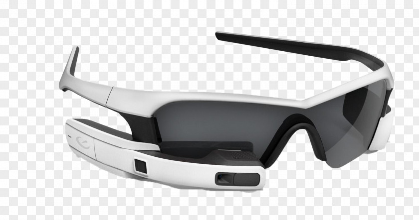 Black Bluetooth Glasses Google Glass Recon Instruments Head-up Display Smartglasses PNG