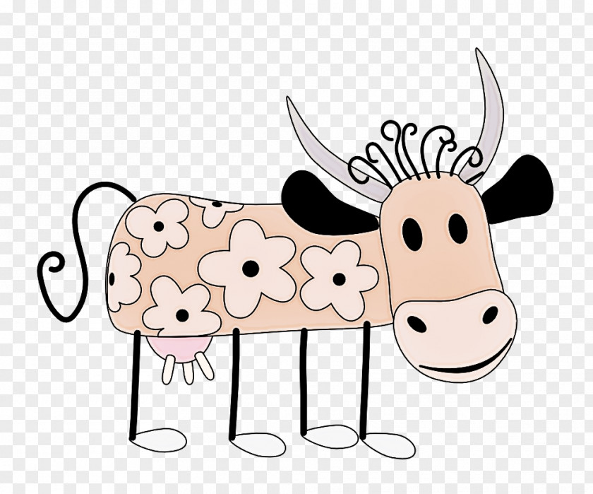 Cartoon Bovine Nose Snout Dairy Cow PNG