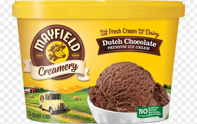 Chocolate Flavour Ice Cream Milk Moose Tracks Mayfield Dairy PNG