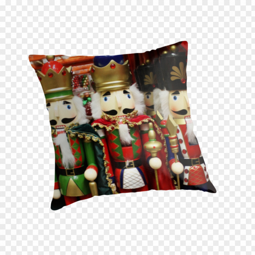 Christmas Cushion Nutcracker Doll Blanket Ornament PNG