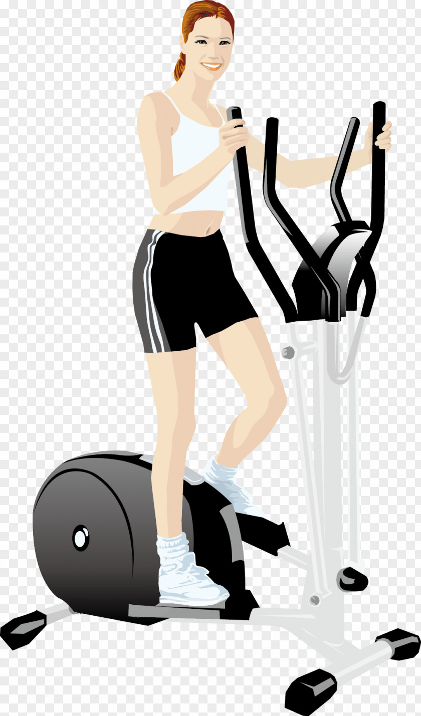 Fitness Beauty Physical Treadmill Exercise Ball PNG