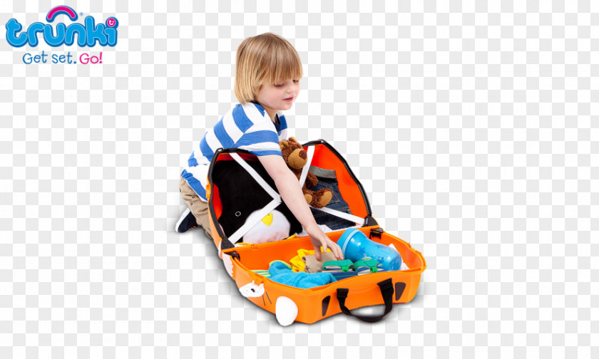 Tiger Trunki Ride-On Suitcase Hand Luggage PNG