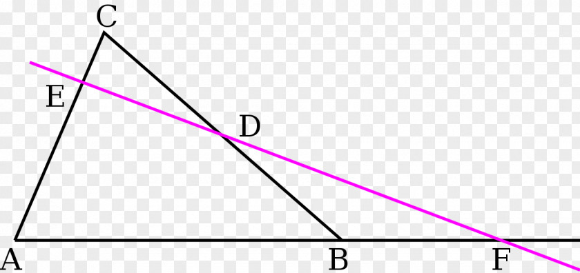 Triangle Menelaus's Theorem Euclidean Geometry PNG