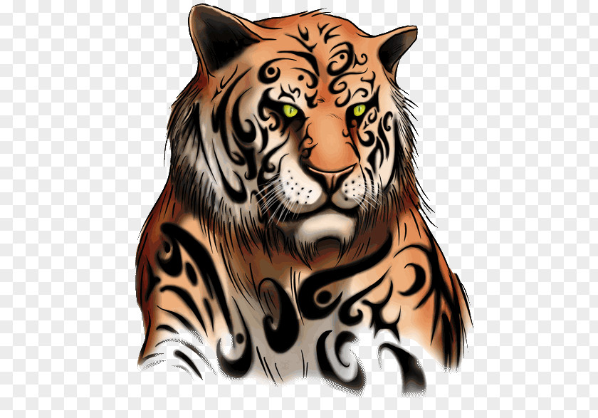 Wot Tiger 1 Wallpaper Drawing Tattoo Lion Design PNG