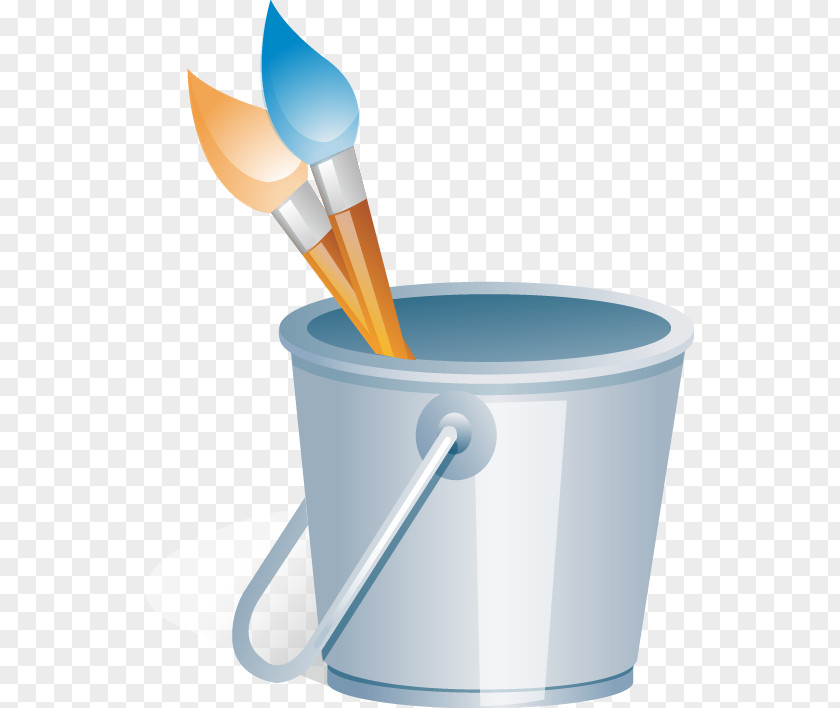 Painters Paint Bucket Tool Vector Material Painting PNG