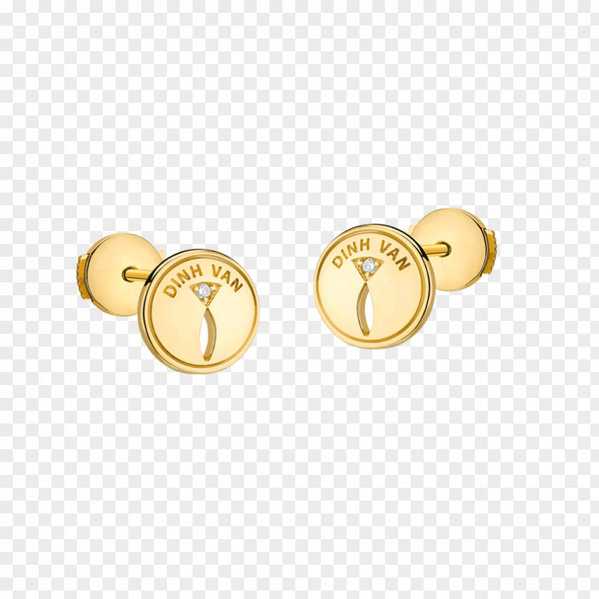 Stud Earrings For Men Model Earring Dinh Van SAS Jewellery Gold PNG