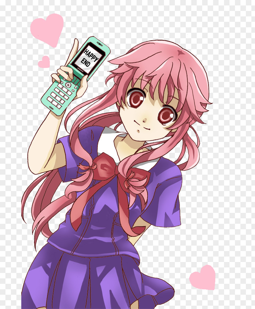 Yuno Gasai Future Diary Yandere PNG Yandere, Anime clipart PNG