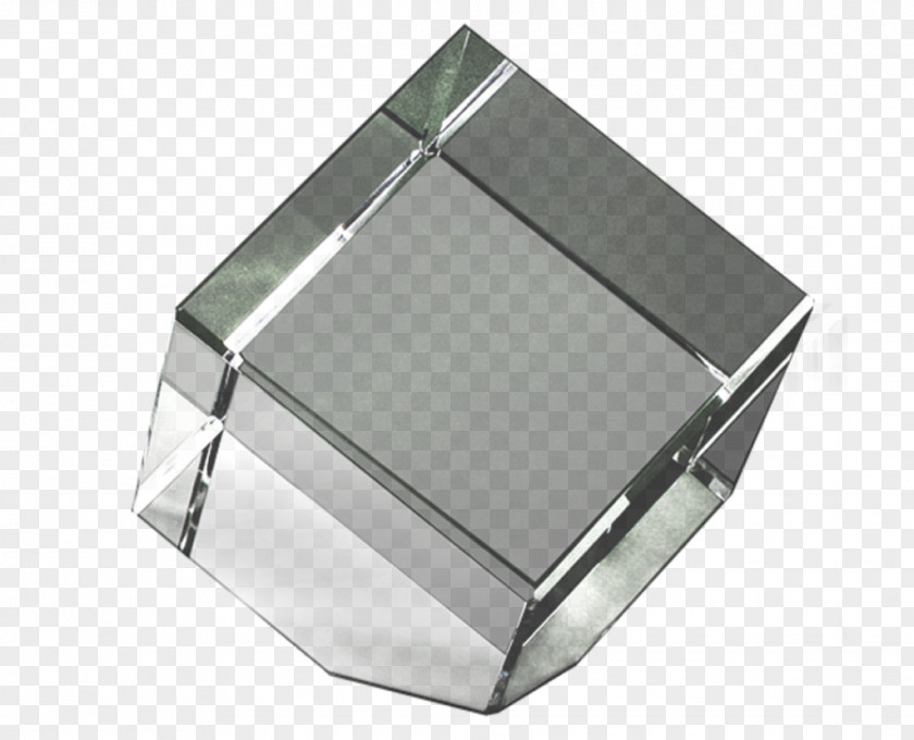 Angle Crystal Rectangle Silver PNG