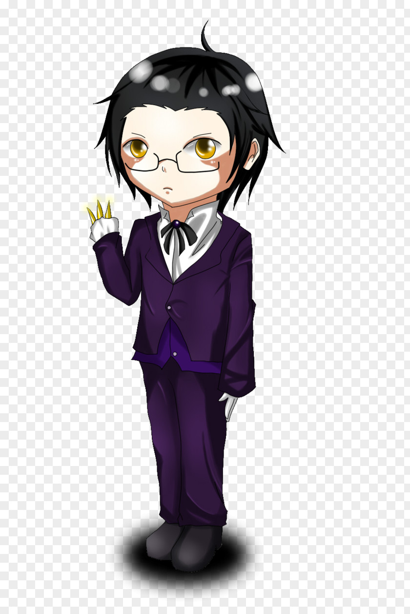 Fell Black Hair Purple Violet Human Color PNG