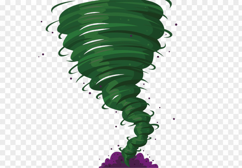Green Tornado Tri-State Cartoon Clip Art PNG