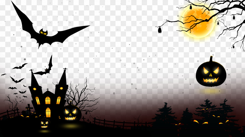 Halloween Posters Transparent Background Computer File PNG