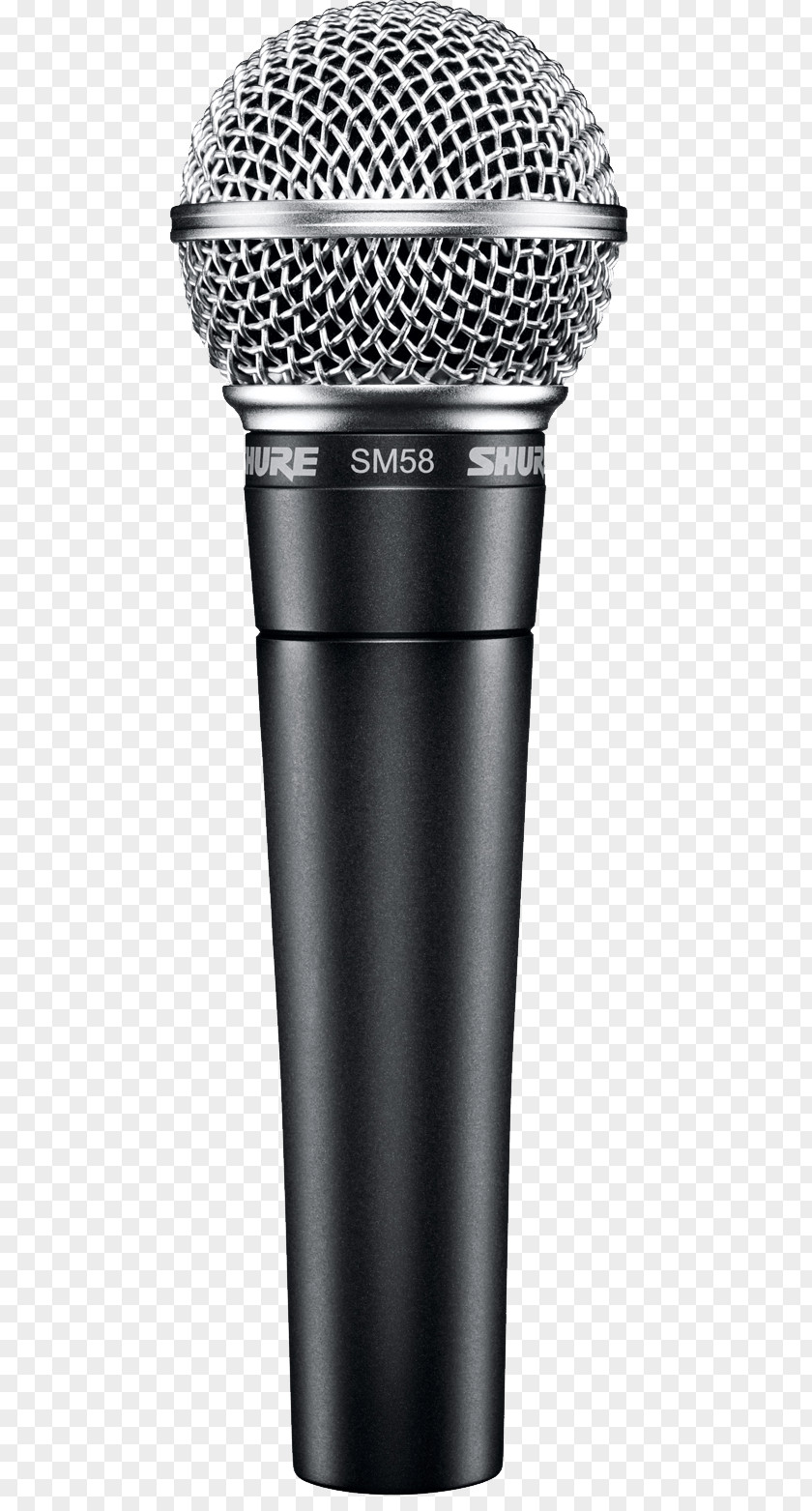 Microphone Image Shure SM58 Human Voice XLR Connector PNG