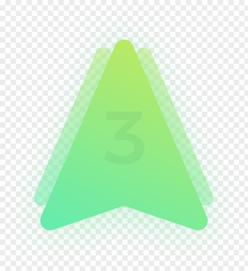 Next Button Green Triangle Teal PNG