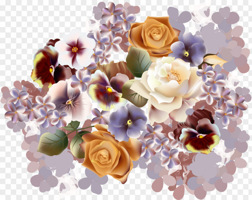 Rose Floral Design Cut Flowers Victorian Era PNG