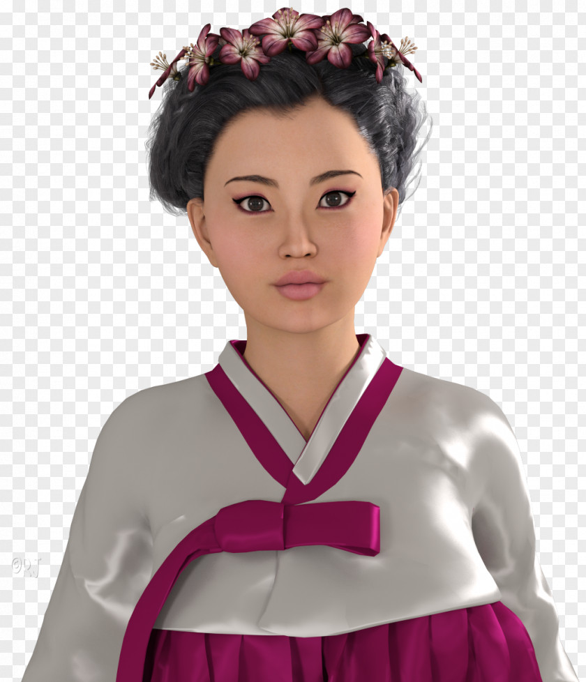 Dormitory Labeling Wig Geisha Pink M Valentine's Day PNG