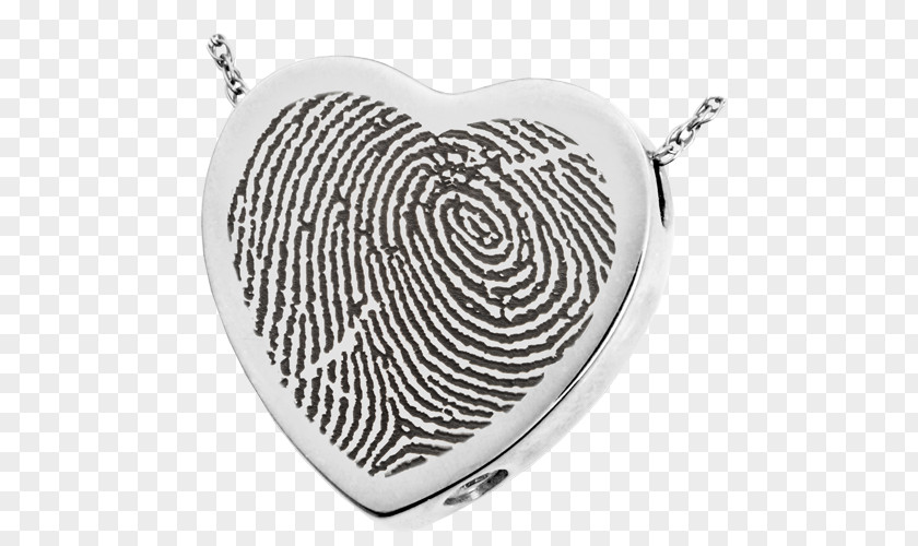 Heart Fingerprint Locket Jewellery Charms & Pendants Cremation PNG